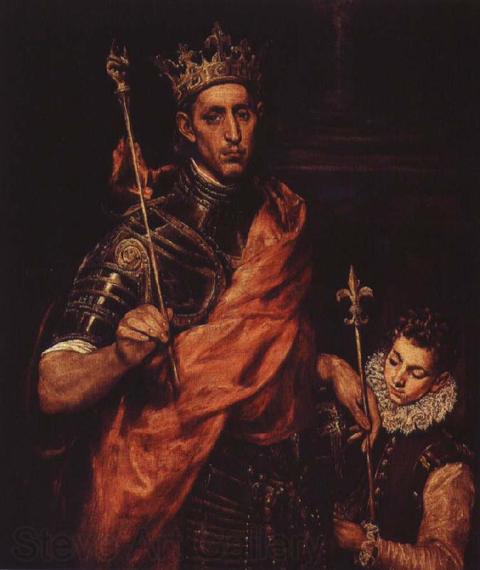 El Greco ludvig den helige av frankrike Germany oil painting art
